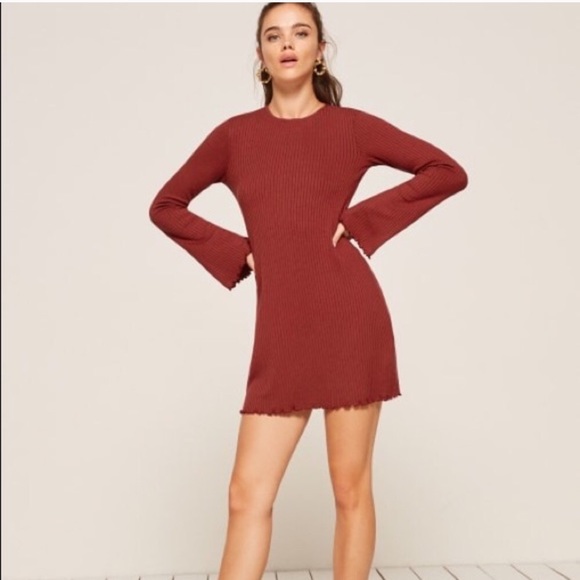 Reformation Dresses & Skirts - Reformation Rust Knit Luca Dress